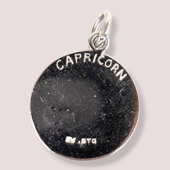 Vintage Sterling Capricorn Charm - Picture 2 of 4